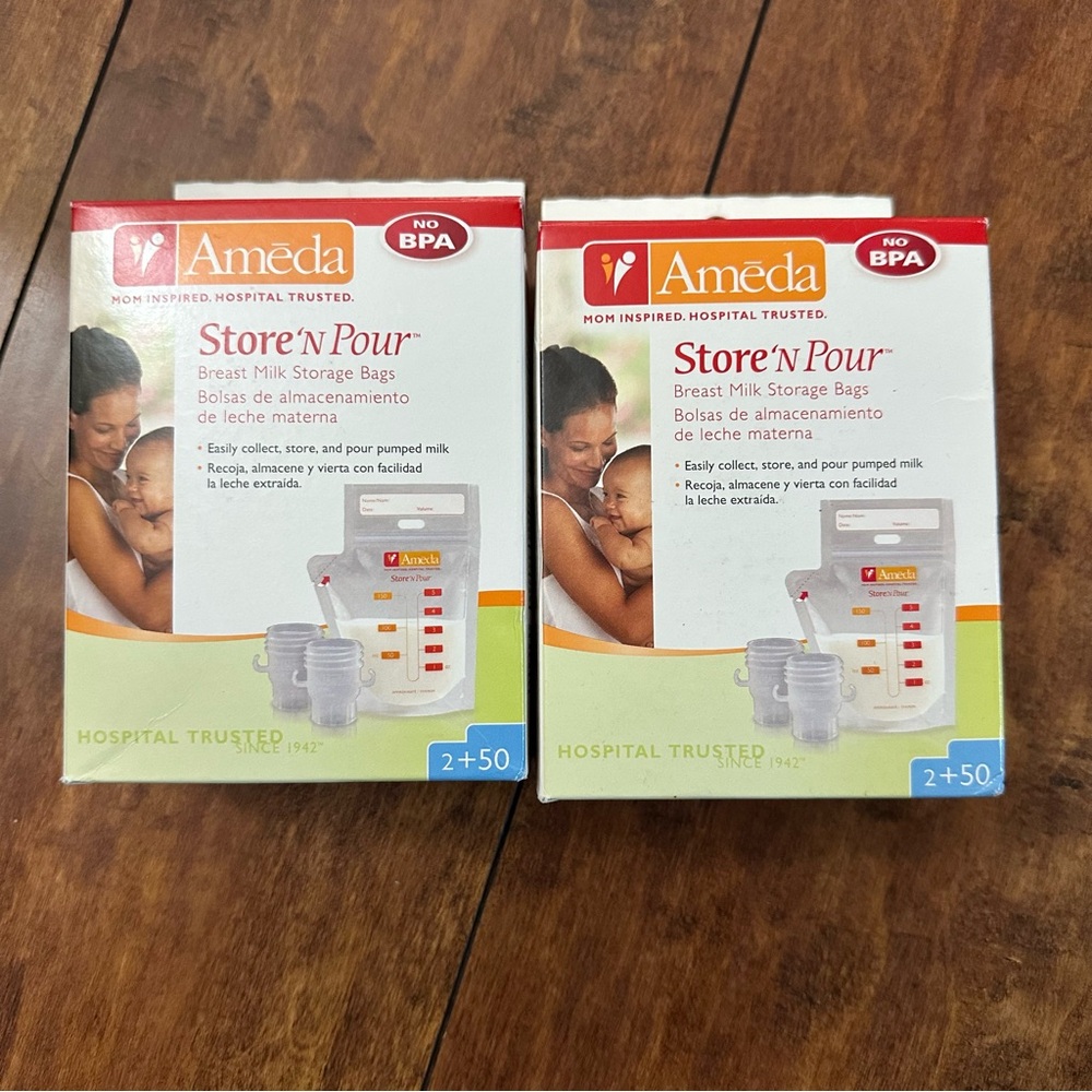 Ameda Store 'N Pour breast milk storage bags